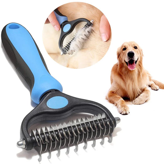 Pet Deshedding Brush Dog Hair